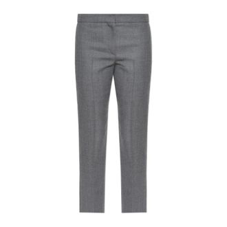 Alexander McQueen Dames, Broeken, Grijs, Maat: XS Wol