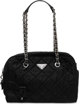 Prada Pre-owned Prada Impuntu Tessuto Chain Shoulder Bag Ladies PBF8UTJMXGA6FYX5