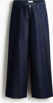 H&M MAMA Wide Low Jeans - Blue