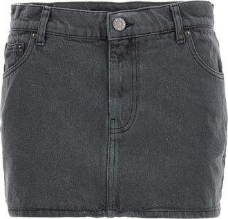 Rotate Grey Denim Skirt