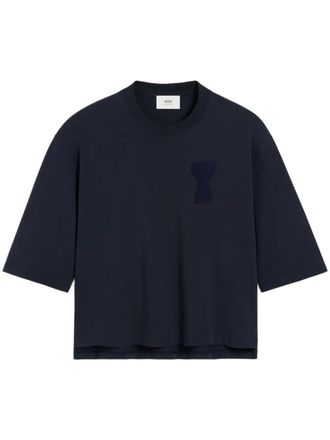 AMI｜SHORT-SLEEVED ROUND NECK T-SHIRTS (UTS021 PA0015 26 Ami Paris Short sleeve t-shirts for Men | Online Sale up to