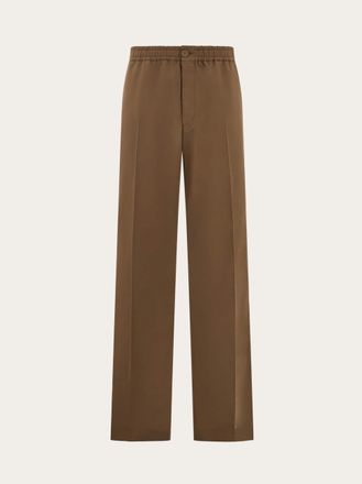 Ferragamo Uomo Pantalone jogger leggero Marrone