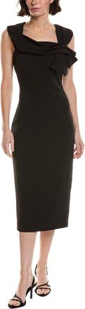 Badgley Mischka Pleated Cocktail Gown