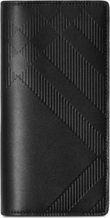Burberry Continental leather wallet - men - Leather - One Size - Black