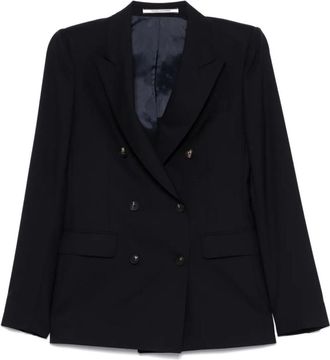 Tagliatore Blue Double-breasted Blazer