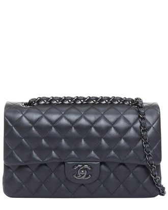 Chanel Black Quilted Leather Classic Double Flap Shoulder Bag (Authentic Pre- Loved)