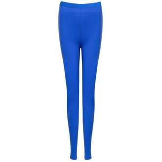 Balenciaga Athletic Cut Leggings met elastische tailleband - Dames - Leggings - Blauw - M - Broeken