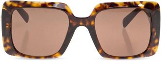 Versace Geometric Zonnebril - Dames - Zonnebrillen - Bruin - 54 MM - Accessoires