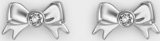 Charles & Keith Paige Crystal-Bow Stud Earrings
