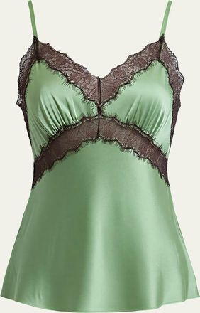 Diane Von F&uuml;rstenberg Camille Lace-Trim Empire Cami