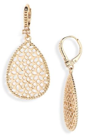 Marchesa Filigree Drop Earrings in Gold/Gold at Nordstrom