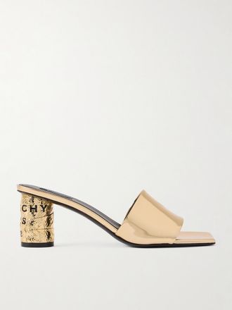 Givenchy Mule In Pelle Metallizzata Tape - Oro