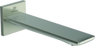 Ideal Ca&ntilde;o De Pared Check Saliente 160 Mm Plateado Storm Con Roseta Cuadrada Standard