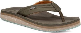 Sanuk Tiderush Flip Flop in Olive at Nordstrom, Size 12