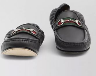 Gucci horsebit 1953 web stripe leather loafers