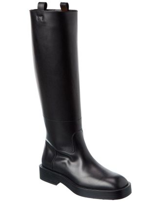 Tod's TodS Gomma 75 Leather Knee-High Boot