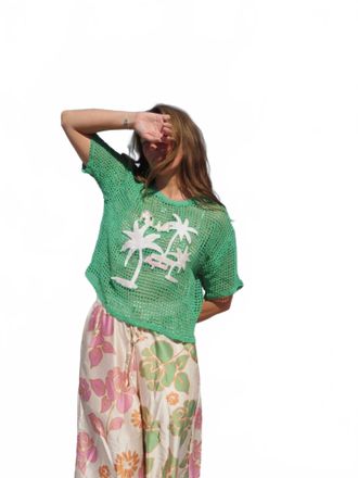 Maaji Tropical Cotta T-Shirt In Green