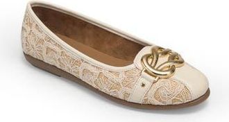 Aerosoles Big Bet Ballet Flat - Wide Width Available in Natural/Eggnog at Nordstrom Rack, Size 6.5