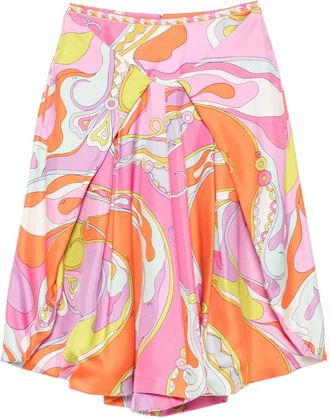Pucci Iride-print Silk Trousers
