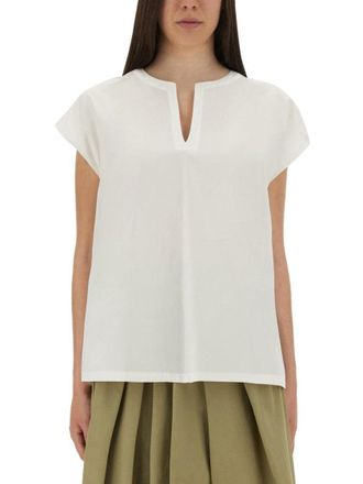 Aspesi Relaxed Oversized White Cotton Top