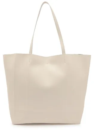 Toteme Roam Leather Tote - Stone - One Size