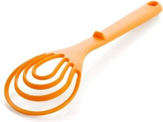 OEM Cuchara Multifuncional De Pl&aacute;stico Pp Para Batir, Ideal Para Huevos Revueltos Y Leche. Color Naranja