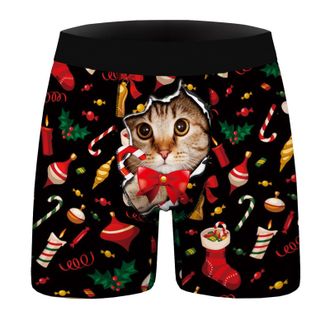 Generic Mens Shorts - Boxers Mens Anti Chafe with Elastic Waistband Gents Microfibre Underpants Moisture Wicking Soft Boxer Briefs Comfortable Mens Underwear 