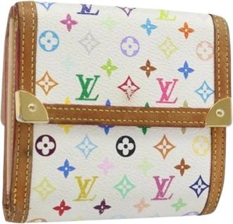 Louis Vuitton Pre-owned Monogram Multicolor Canvas Portemonnee - Dames - Vintage Accessoires - Veelkleurig - ONE Size - Leer - Vintage