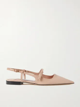 Jimmy Choo London Ballerine Slingback A Punta In Vernice Didi - Neutri