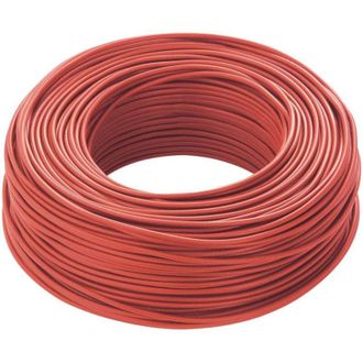 Trade Shop Trade Shop - Cavo Rosso 100 Mt Isolato Unipolare 1 X 2,5 M2 Antifiamma Materiale Elettrico