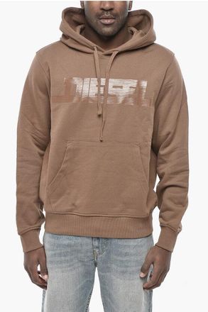Diesel Hoodie Sweatshirt Solid-Color S-GINN with Maxi Logo size 3xl