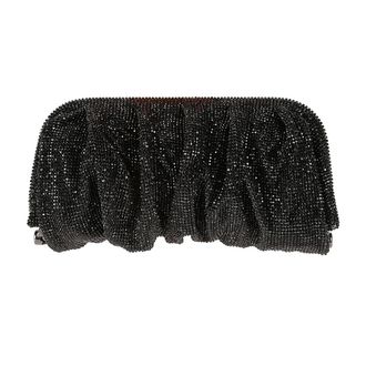 Benedetta Bruzziches Tassen, Dames, Zwart, ONE Size, Jet Black Venus Grande Clutch Tas