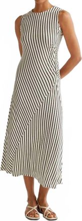 Compa&ntilde;&iacute;afant&aacute;stica Striped Long Dress In Black