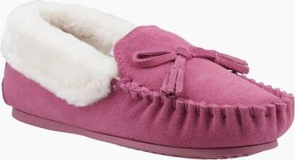 Hush Puppies Womens Agnes Womens Fur Slipper - Pink - Size: 3