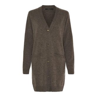 BTF-CPH Cardigan in cashmere Malina - - Knitwear - Donna - Marrone - 2XL