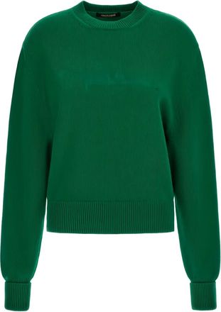 Roberto Cavalli Maglione con ricamo - Verde