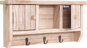 Hhg Hhg - Nunca Usado] Teclado 461, Teclado De Caja Con Puertas, Madera Maciza Con Certificado Mvg, Natural