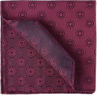 Brunello Cucinelli Fazzoletto da taschino con stampa - Rosso