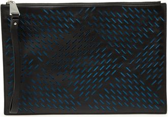 Bottega Veneta Pre-owned Bottega Veneta Perforated Leather Clutch Unisex FLNY4N8Z0QKEQYRO