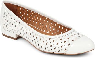 Jones Bootmaker Womens Sassi Ballet Flats - White Leather - Size UK 4