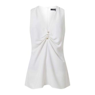 French Connection Damesblouse met ruime pasvorm (Wit)