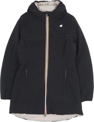 K-Way Denise St Warm Double Jacket - Dames - Zomerjassen - Zwart - M - Leer - Jassen