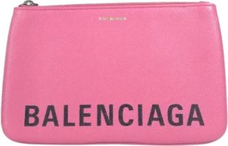 Balenciaga Pre-owned Leather balenciaga-bags - Dames - Vintage Clutch - Roze - ONE Size - Vintage