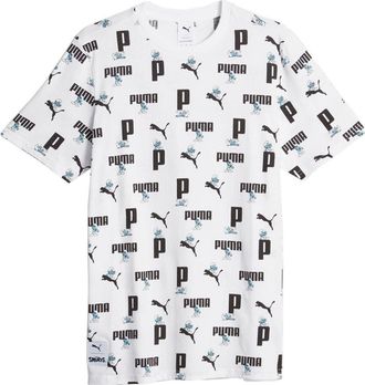 Puma Smurfs All Out Print T-Shirt White 622190-02