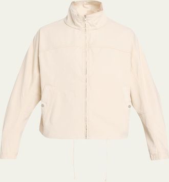 Mordecai Mens Cotton Drill Stand-Collar Blouson Jacket