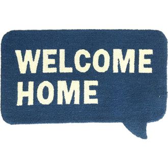 R16 Home Welcome Home Doormat in Blue White at Nordstrom Rack, Size 24X36