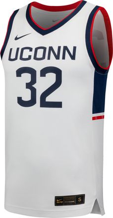 Nike Connecticut Basketball Nike Mens College Replica Jersey in White | P32818UCON25-WHT