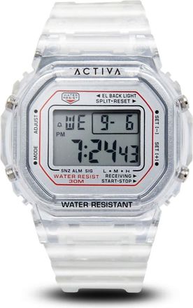 Invicta Activa Digital ACW424-005 Heren Horloge - Quartz Uurwerk - Plastic met zilveren Wijzerplaat - 44mm
