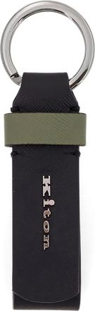 Kiton Portachiavi con logo - Nero