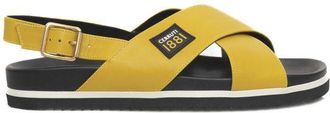 Cerruti Yellow Calfskin Women Womens Sandal